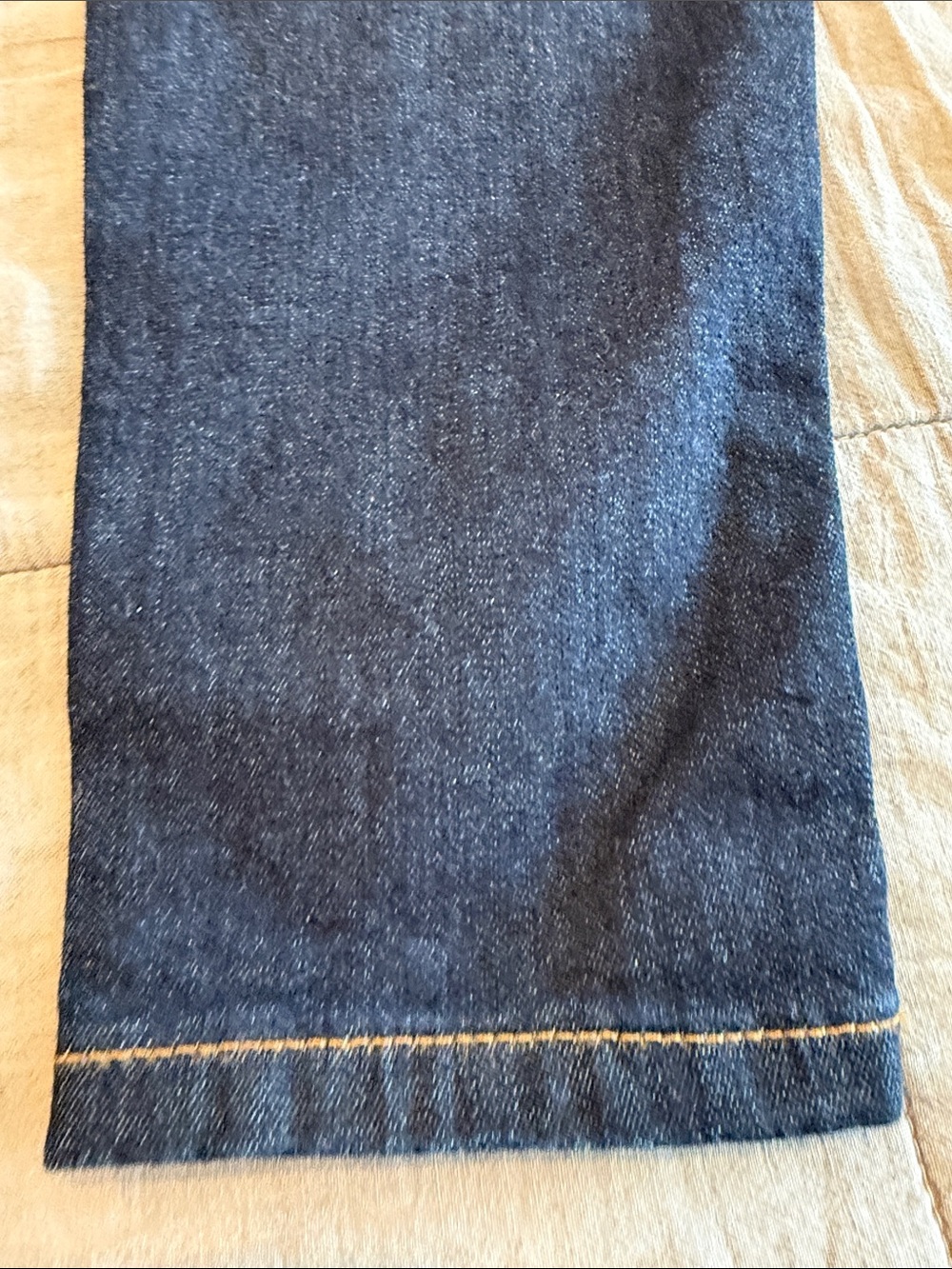Banana Republic Sculpt Skinny Jeans in Dark Blue with Brown Stitching - Picture 4 of 5